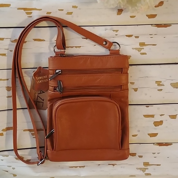 Maze Exclusive Brown Cross Body Purse - Picture 1 of 8